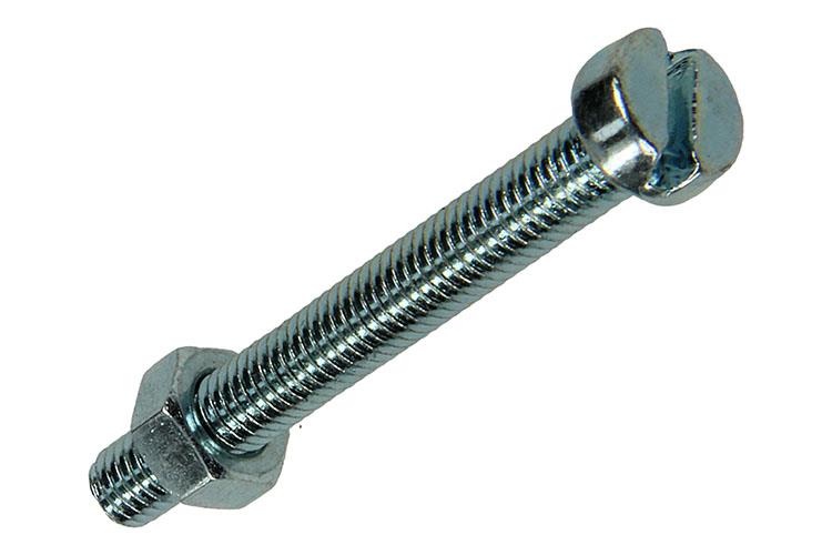 Mack 1018096 - metaalschroef cyl. kop + moer verz .25 st m5 x 40 mm | 5 stuks