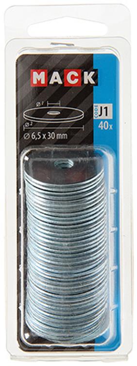 Mack 1018126 - carrosserie sluitring verzinkt40 st 6,5 x 30 mm | 5 stuks