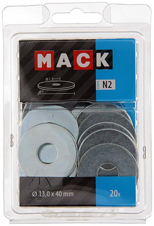 Mack 1018132 - carrosserie sluitring verzinkt20 st 13,0 x 40 mm | 5 stuks