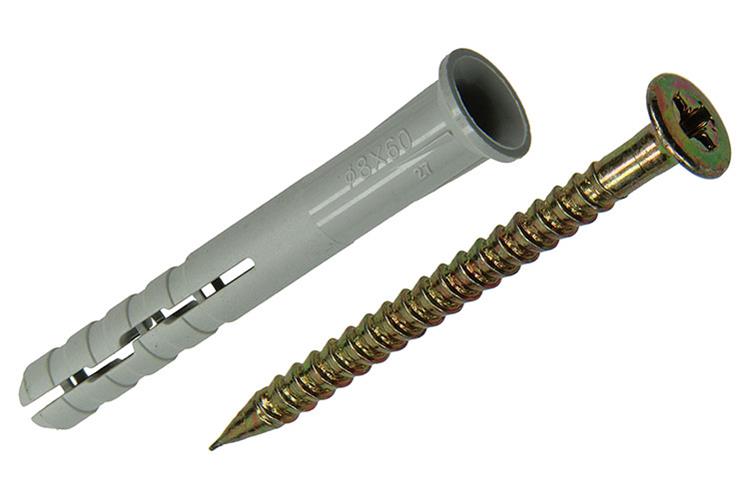 Mack 1018167 - nylon nagelplug polyamide 25 st 8 x 60 mm | 3 stuks