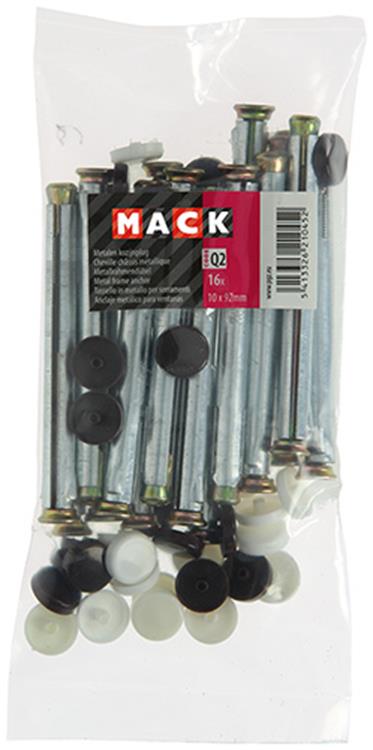 Mack 1018170 - metalen kozijnplug staal verzinkt 16 st 10 x 90 mm | 5 stuks
