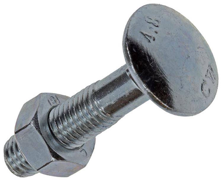 Mack 1020205 - houtbout + moer verzinkt 22 stm8 x 40 mm | 5 stuks