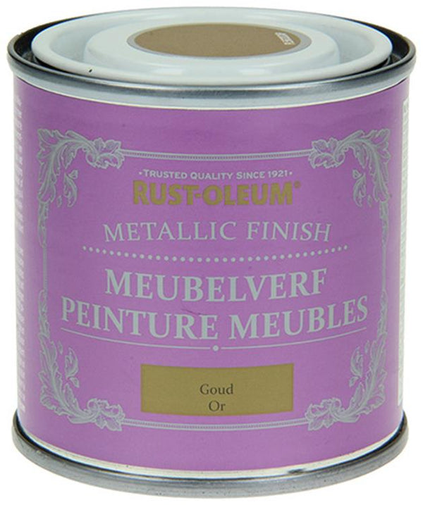Rust-oleum 1050979 - meubelverf metallic goud 125 m | 1 stuks