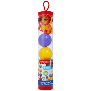 Mattel fisher-price dough 4 ballen in koker met vormen