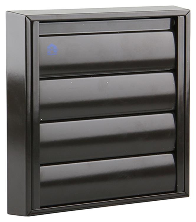 Renson 1006252 - dampkaprooster opbouw 433 alu ral 8019 173x173mm | 2 stuks