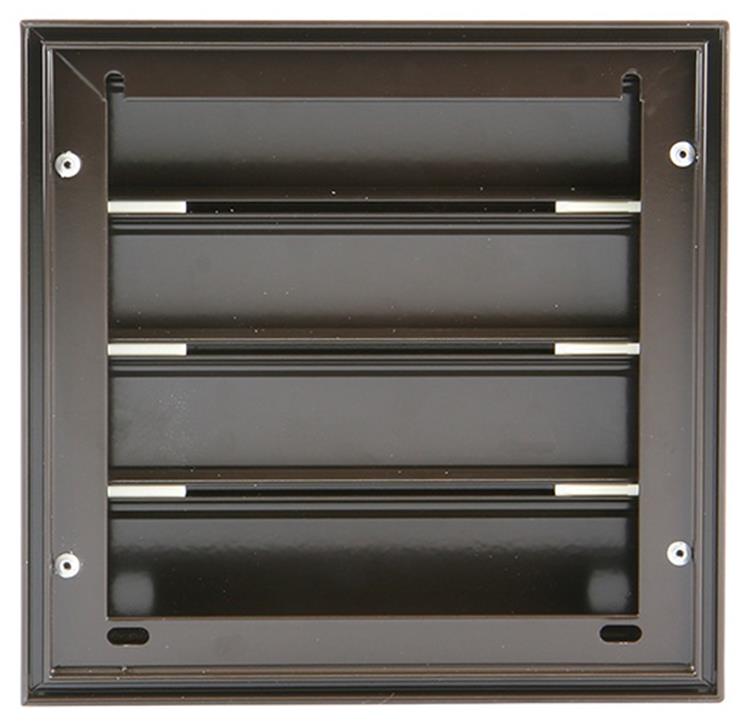 Renson 1006252 - dampkaprooster opbouw 433 alu ral 8019 173x173mm | 2 stuks