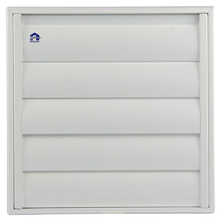 Renson 1006254 - dampkaprooster opbouw 433 alu ral 9010 210x210mm | 2 stuks