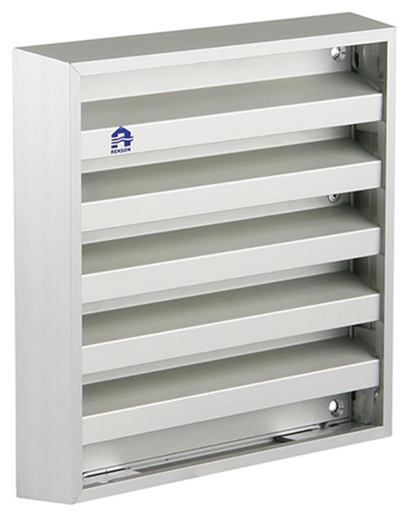 Renson 1006232 - muurrooster opbouw 431 alu f1 165x165mm | 2 stuks
