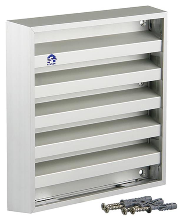 Renson 1006232 - muurrooster opbouw 431 alu f1 165x165mm | 2 stuks