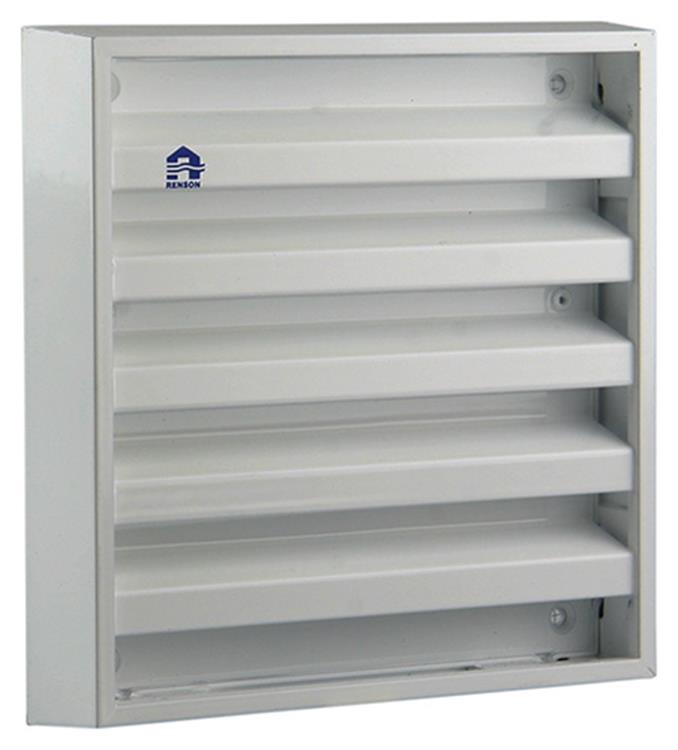 Renson 1006233 - muurrooster opbouw 431 alu ral 9010 165x165mm | 2 stuks