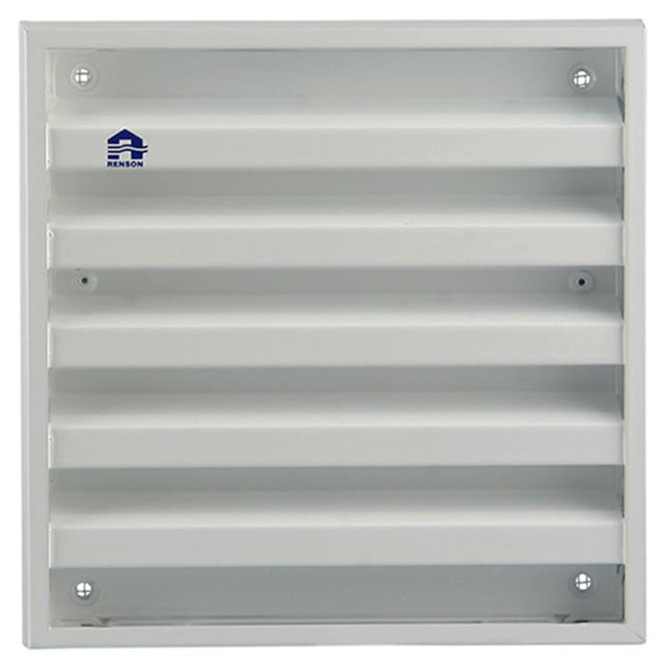 Renson 1006233 - muurrooster opbouw 431 alu ral 9010 165x165mm | 2 stuks