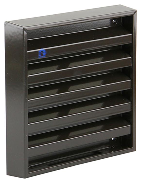 Renson 1006234 - muurrooster opbouw 431 alu ral8019 165x165mm | 2 stuks