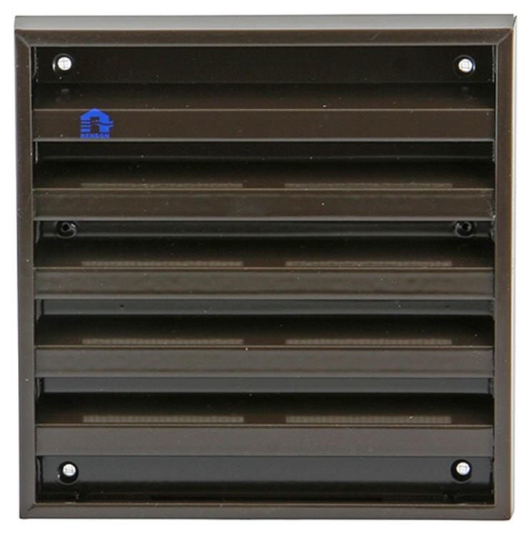 Renson 1006234 - muurrooster opbouw 431 alu ral8019 165x165mm | 2 stuks