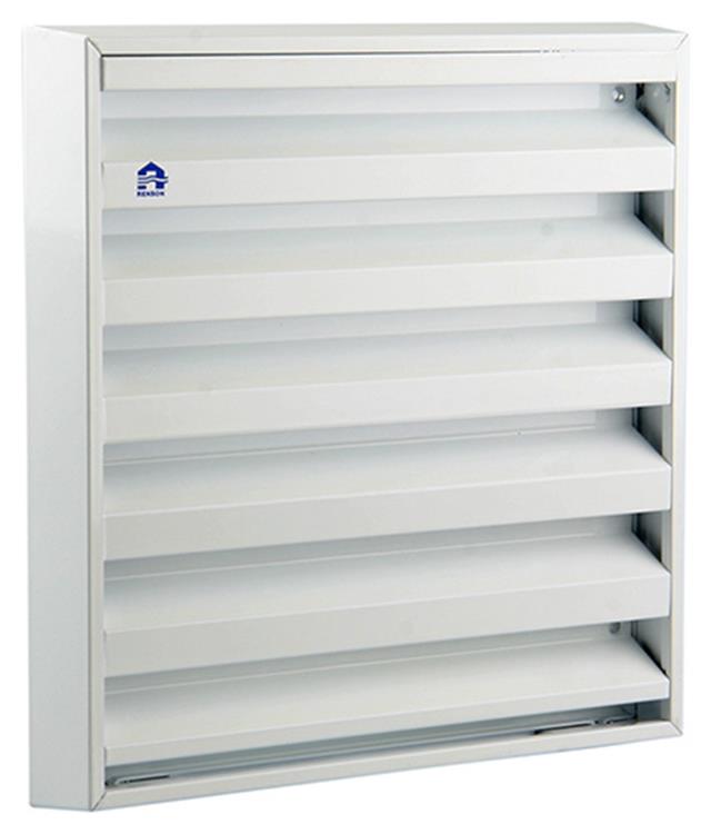 Renson 1006236 - muurrooster opbouw 431 alu ral 9010 225x225mm | 2 stuks