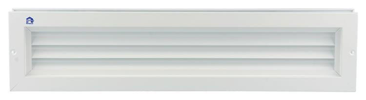 Renson 1006215 - deurrooster 461 alu ral 9010 425x76mm | 2 stuks