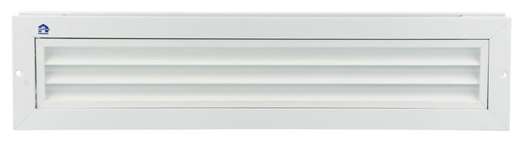 Renson 1006215 - deurrooster 461 alu ral 9010 425x76mm | 2 stuks