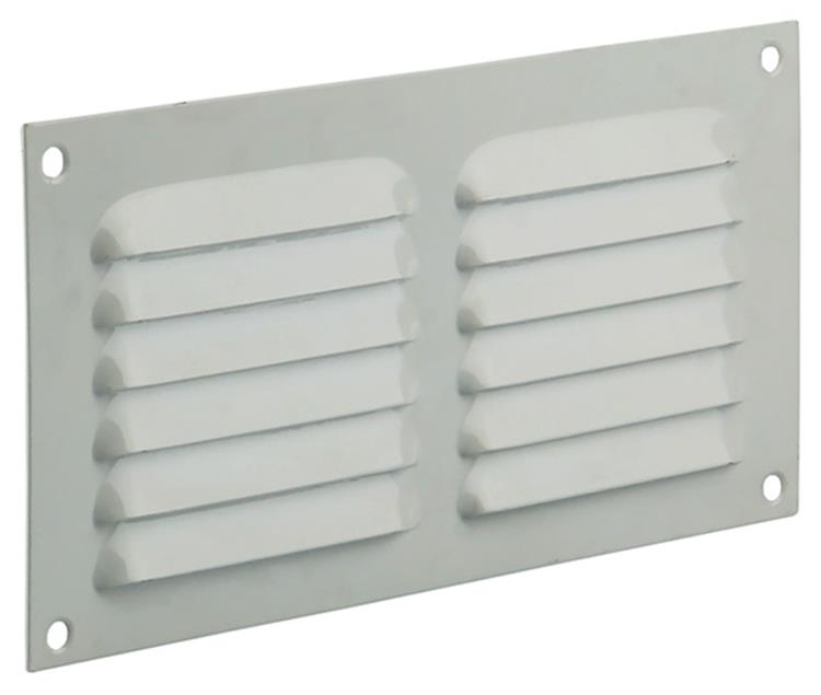 Renson 1015066 - schoepenrooster plat alu wit 200x100mm | 10 stuks