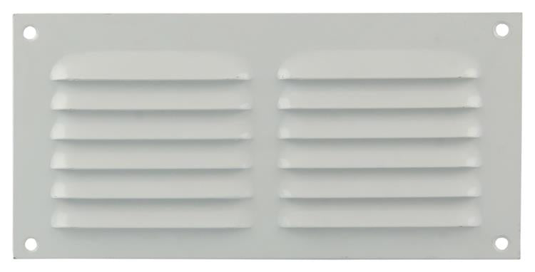 Renson 1015066 - schoepenrooster plat alu wit 200x100mm | 10 stuks