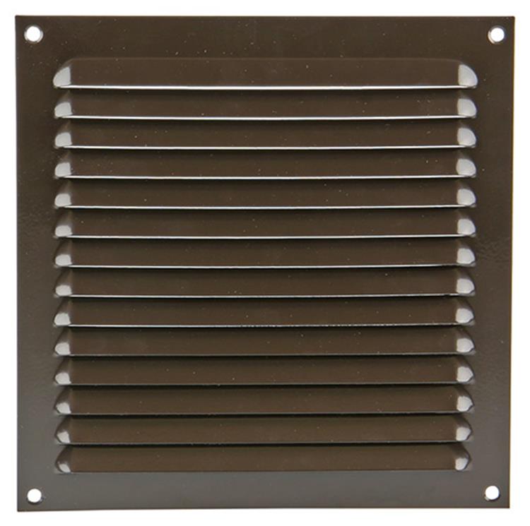 Renson 1015070 - schoepenrooster plat alu bruin200x200mm | 10 stuks