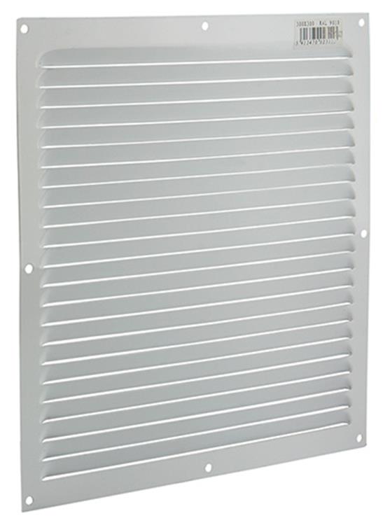 Renson 1015075 - schoepenrooster plat alu wit 300x300mm | 10 stuks