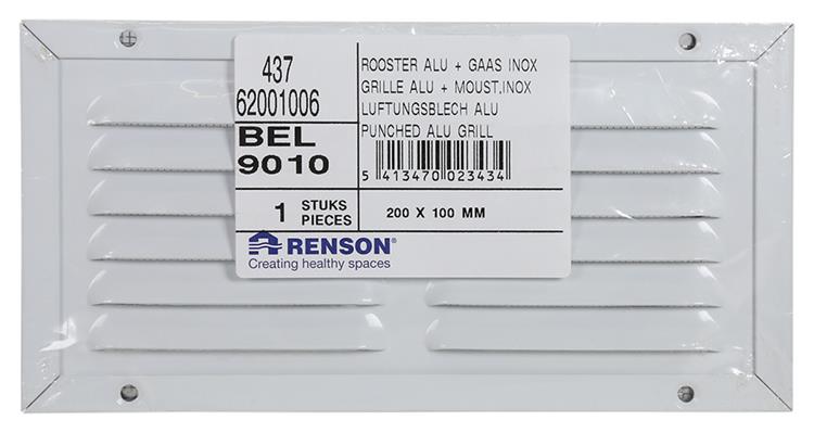 Renson 1008576 - schoep.r. 437 wit 200x100mm | 5 stuks
