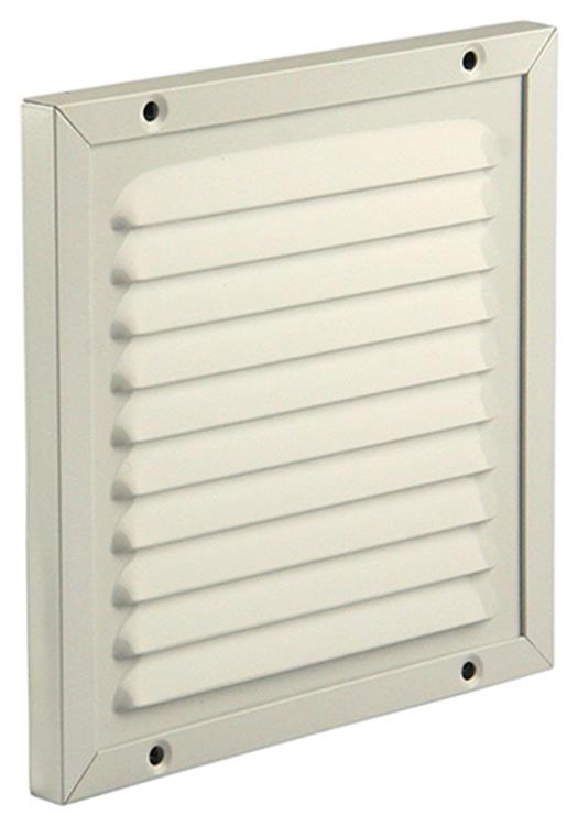 Renson 1006342 - schoepenrooster + kader + mug.opbouw 437 ral9010 150x150mm | 2 stuks
