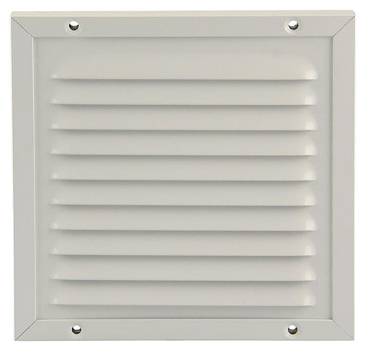 Renson 1006342 - schoepenrooster + kader + mug.opbouw 437 ral9010 150x150mm | 2 stuks