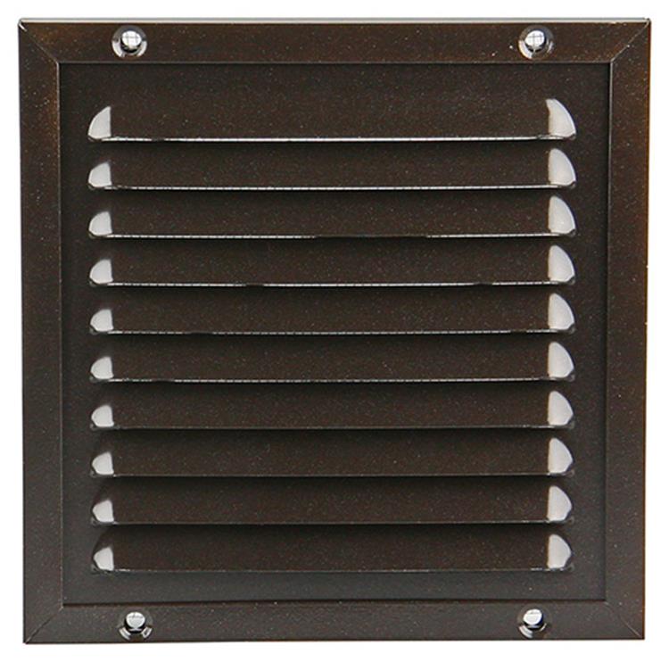 Renson 1006343 - schoepenrooster + kader + mug.opbouw 437 ral8019 150x150mm | 2 stuks