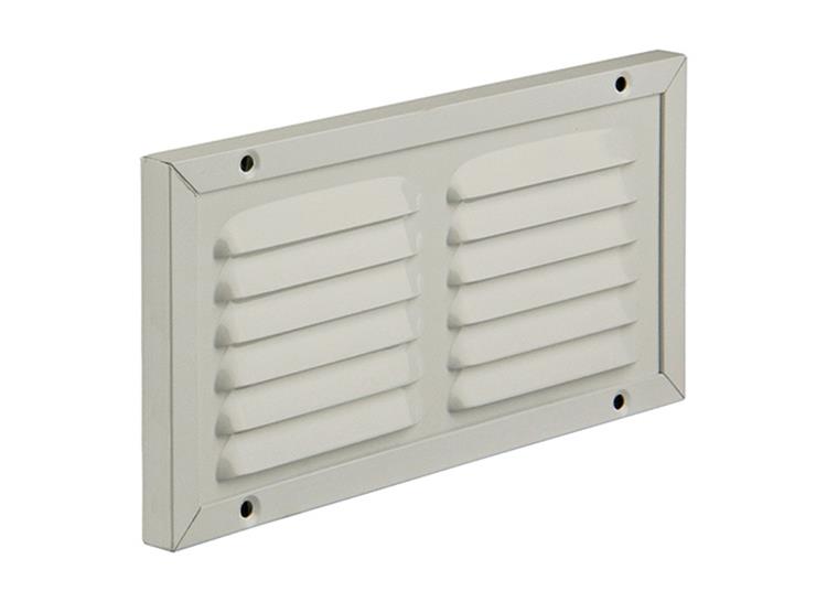 Renson 1006345 - schoepenrooster + kader + mug.opbouw 437 ral9010 200x100mm | 2 stuks
