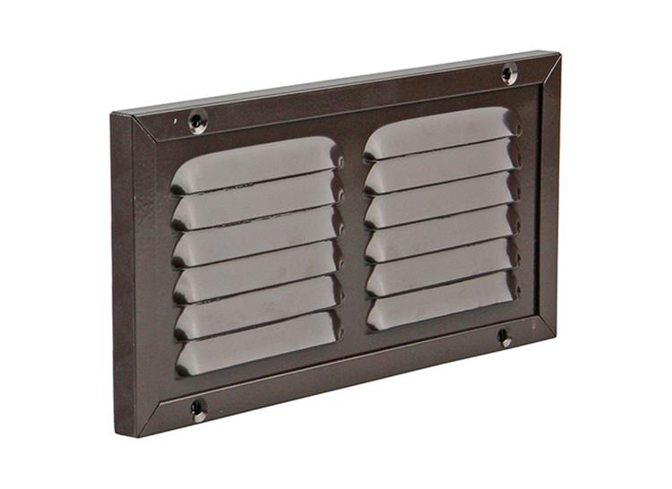 Renson 1006346 - schoepenrooster + kader + mug.opbouw 437 ral8019 200x100mm | 1 stuks