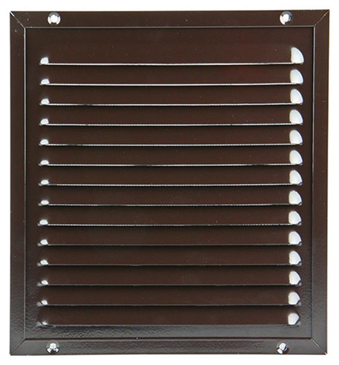 Renson 1006349 - schoepenrooster + kader + mug.opbouw 437 ral8019 200x200mm | 2 stuks