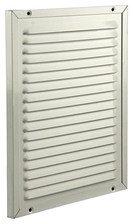 Renson 1006351 - schoepenrooster + kader + mug.opbouw 437 ral9010 200x250mm | 2 stuks