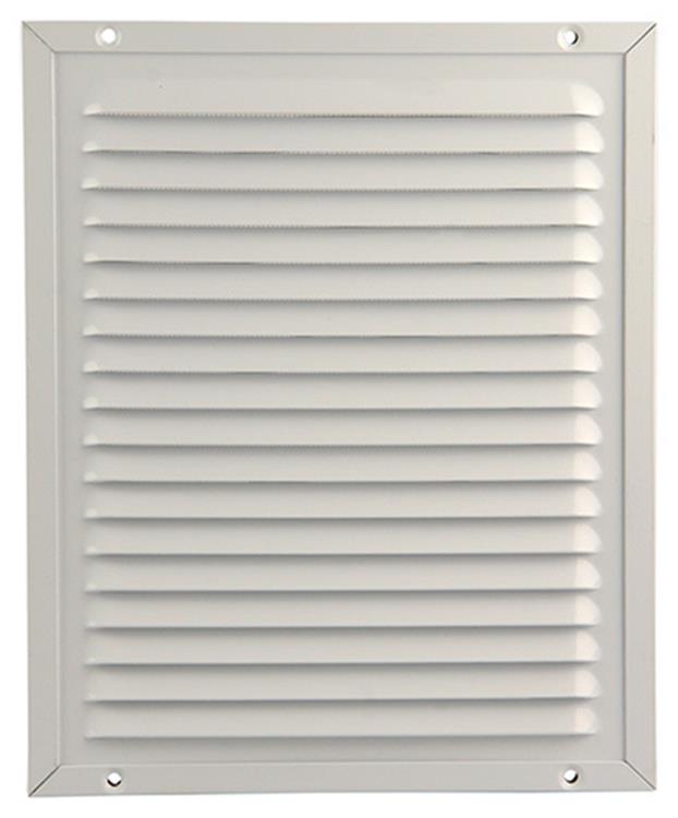 Renson 1006351 - schoepenrooster + kader + mug.opbouw 437 ral9010 200x250mm | 2 stuks