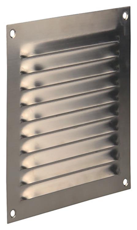 Renson 1006356 - schoepenrooster vlak 438 inox 150x150mm | 5 stuks