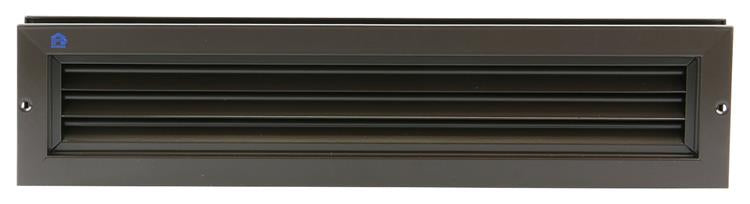 Renson 1006216 - deurrooster 461 alu ral 8019 425x76mm | 2 stuks