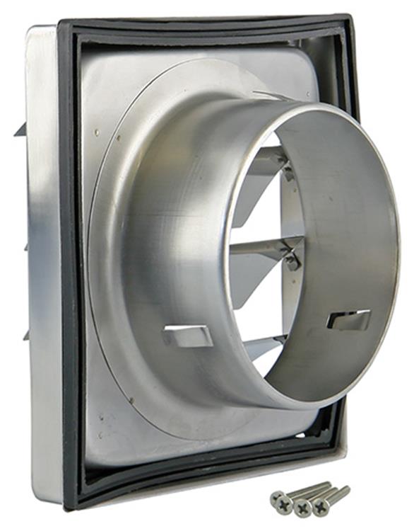 Renson 1006273 - dampkaprooster inbouw 633 inox ø125 | 2 stuks