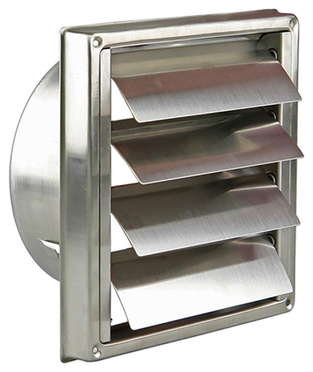 Renson 1006274 - dampkaprooster inbouw 633 inox ø150 | 2 stuks
