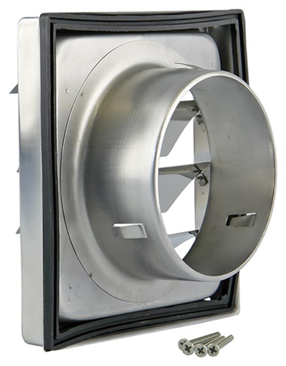 Renson 1006274 - dampkaprooster inbouw 633 inox ø150 | 2 stuks
