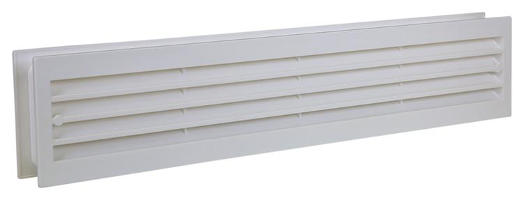 Renson 1006739 - deurrooster pvc 761 wit 450x90mm | 1 stuks