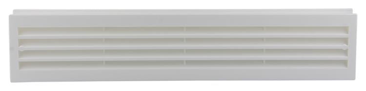 Renson 1006387 - deurrooster 761 pvc ral 9010 450x90mm | 2 stuks