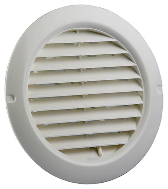 Renson 1006376 - ronde regelbare rooster inb. 735 pvc ral 9010 ø 100-150 | 2 stuks
