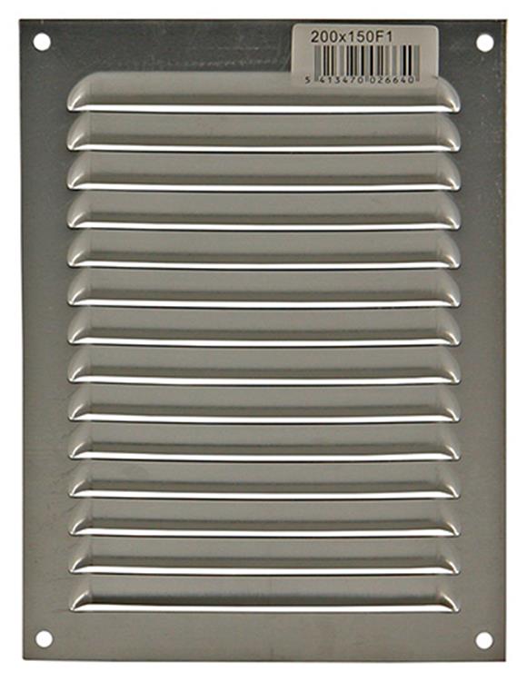 Renson 1006302 - schoepenrooster vlak alu f1 150x200mm | 10 stuks
