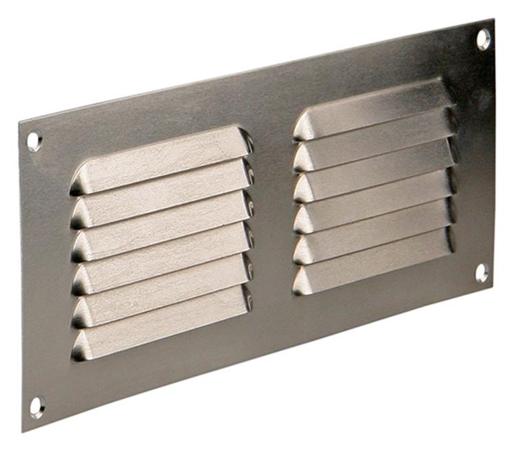 Renson 1006305 - schoepenrooster vlak alu f1 250x100mm | 10 stuks