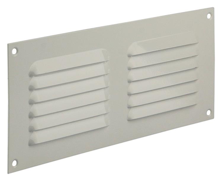 Renson 1006306 - schoepenrooster vlak alu ral 9010 250x100mm | 10 stuks