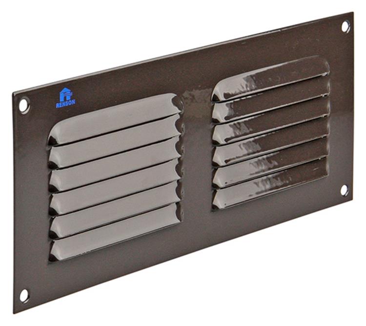 Renson 1006307 - schoepenrooster vlak alu ral 8019 250x100mm | 10 stuks