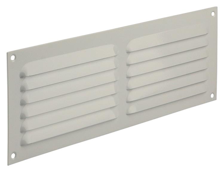 Renson 1006312 - schoepenrooster vlak alu ral 9010 300x100mm | 10 stuks