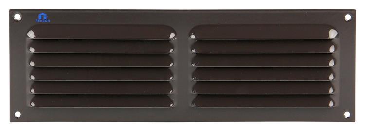 Renson 1006313 - schoepenrooster vlak alu ral 8019 300x100mm | 10 stuks