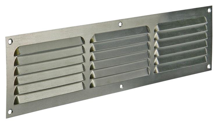 Renson 1006315 - schoepenrooster vlak alu f1 400x100mm | 10 stuks