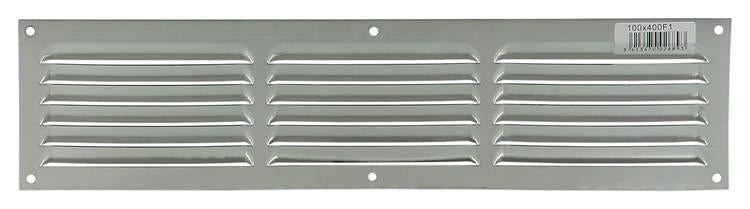 Renson 1006315 - schoepenrooster vlak alu f1 400x100mm | 10 stuks