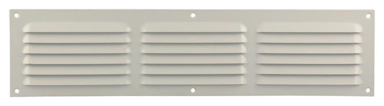 Renson 1006316 - schoepenrooster vlak alu ral 9010 400x100mm | 10 stuks